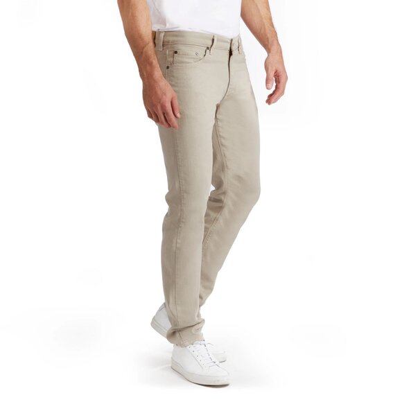 $139 NEW Mott & Bow Mercer Slim Light Khaki Tan Soft Twill 31x32 AG Tellis Mugsy - Picture 1 of 8